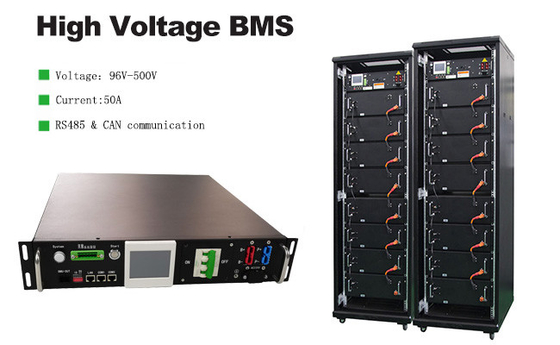 Hệ thống quản lý pin 96S BMS Lifepo4 BMS 120V 144V 192V 240V 384V 480V 50A Relay BMS với RS485 CAN Communication