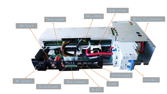 60S 50A Master Slave BMS hệ thống quản lý pin lithium 192V BMS cho bộ pin lifepo4 UPS BESS