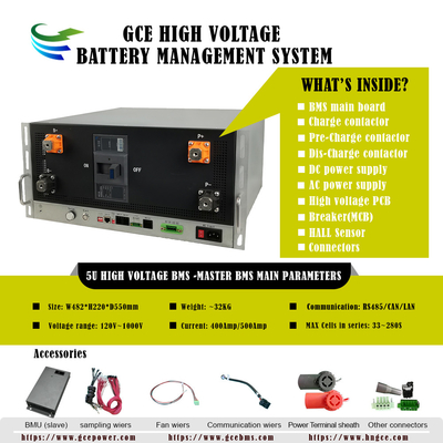 160S512V 400A Năng lượng cao BMS Lithium BMS Hệ thống quản lý pin BMS cho BESS UPS Mặt trời LiFePo4 pin lithium ESS