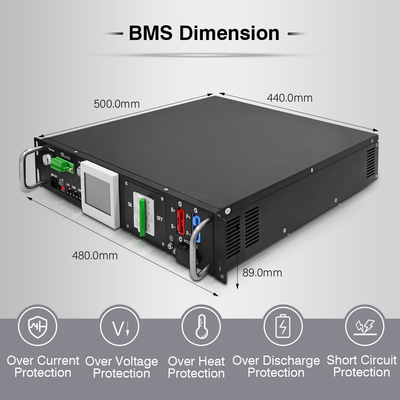 RS485 Lithium Battery Management System Bms 90S 288V 50A Với 12S 15S 16S 24S BMU