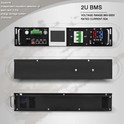 High Voltage Slave BMU 2U 19inch Rack Cell Monitoring Unit LiFePO4 BESS ESS CAN RS485 Chế độ cân bằng thụ động hoạt động BMS